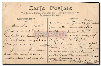 Dieppe — Przylądek w dzień burzy — ND Fot. — Rewers
