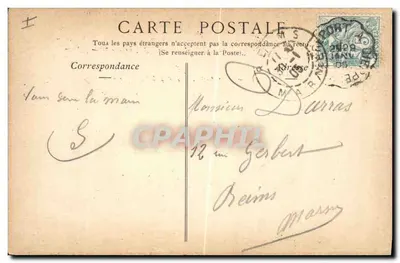 LE TRÉPORT — Widok jetée w dniu burzy — kolekcja ND Phot — Rewers