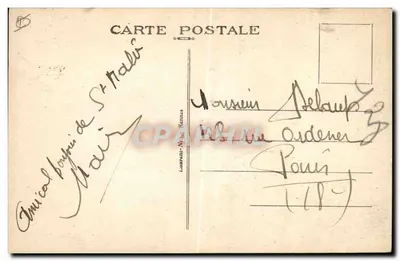 Zatoka Saint-Malo — Molo Jardin — Wybrzeże Szmaragdowe — Wydawca: 1052 — Rewers