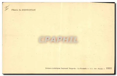 Fary Cordouan — Wydawca: Éditions Artistiques Raymond Borgevin — Numer seryjny: CI - Mr - Royan — Rewers
