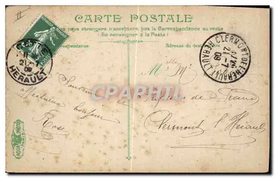 Le Phare Saint-Louis — phare et tour de guet à Cétte, éditeur L.N.R. n°2103 — Rewers