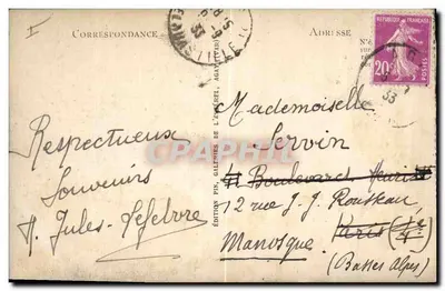 Stara pocztówka Faro Agay — faro i Cape Dramont — Rewers