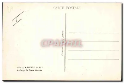 La Torre di Airmen — Punta del Raz — Editore Villard, n°7167 — Verso