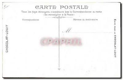 Infantaria — A tarefa do quartel — L.V. & Cie, n° 3578 — Verso