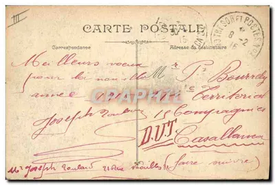 Soldats en embuscade — scène de guerre — éditeur non visible, n° de série non lisible — Reverso