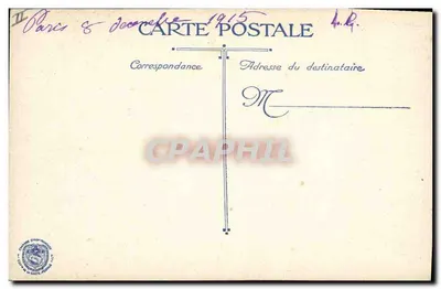 Malines — scène de guerre avec église en ruine — t.v.c. n°4 — Verso