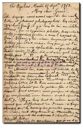 Soldados em emboscada — cena de guerra — edição Paris, n° 108 — Verso