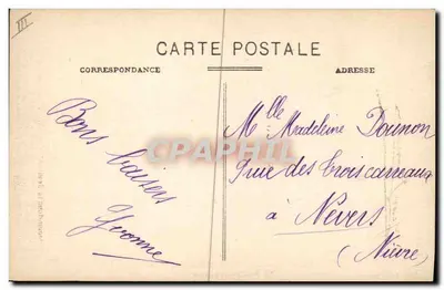 Les Accordailles — As Canções de Jean Rameau Ilustradas — Edit Jean Rameau n°78 — Verso