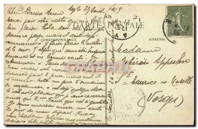 Trauben-Ernte in Champagne — Die Robes-Culoîtes in den Höhenlagen — B.D. n°10 — Rückseite