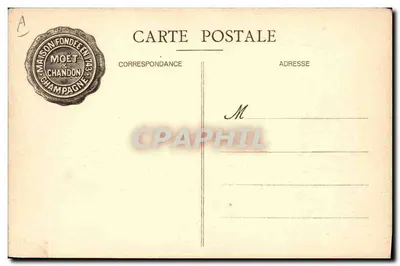 Recepción de Botellas — Moët & Chandon — Fot. Em. Choque, Imp.-Edit. Epernay — Reverso