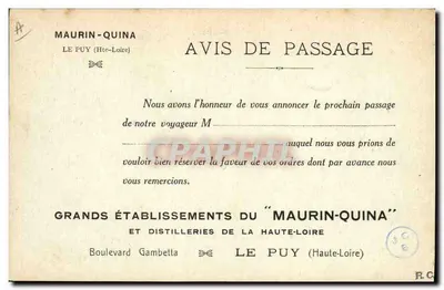 Le Puy (Nord-Ouest) — Ogólny widok z Pont-Neuf — Cliché M. Q., rep. int. N° 8 — Rewers