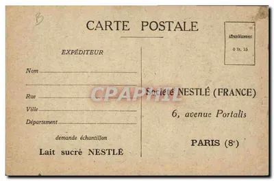 Bebê Nestlé — Paris — Sociedade NESTLÉ (FRANÇA) — Verso