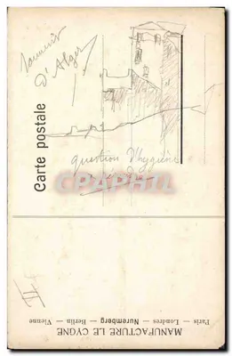 Les Crayons Le Cygne — publicité pour les crayons de dessin et de copie — éditeur Le Cygne — Achterkant