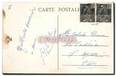 Stary dąb w SAINT VINCENT DE PAUL wiosną — wydawca nieznany, numer seryjny nie widoczny — Rewers