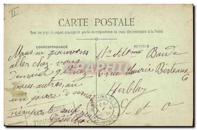Entornos de La Ferté-sous-Jouarre (S.-et-M.) — Las orillas del Lago y el Paseo de los Plátanos en Pèreuse — editor no identificado — Reverso