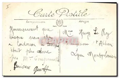Molo Cordouan w burze — ok. Soulac-sur-Mer — LL — Rewers