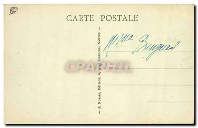 Les Sables-d'Olonne — Coup de mer dans les Rochers de la Chaume — J. Nozars, Éditeur, 5, quai Branças, Nantes — Rewers