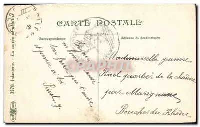 Corveia de quarteirão — Camp Pinel, 25º Regimento de Infantaria — LV & C° — Verso