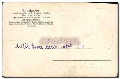 Pasqua — paesaggio con castello — editore non identificato — Verso
