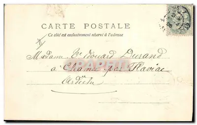लिली ऑफ द वैली — जे पोर्ट बोनहूर — पोस्टकार्ड — पीछे