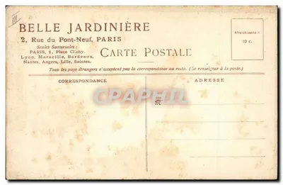 Cruz de cemitério — Paisagem — As Cartas Postais Aquareladas da Belle Jardinière, 2ª série, por Ary Mauren — Verso