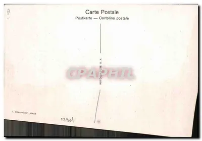 Caran d'Ache — ilustracja ołówków kolorowych — J. Courvoisier, pinxlt — Rewers
