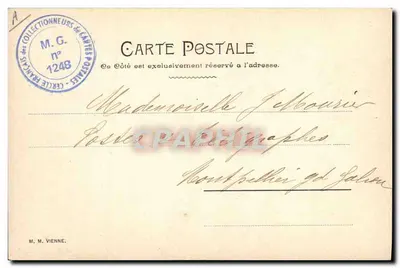 Drei orientalische Tänzerinnen — Montpellier — M. M. Vienne, Verlag Nr. 1248 — Rückseite