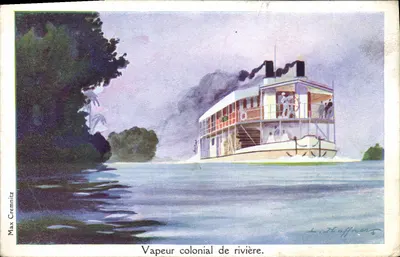 Vapor colonial de rio — ilustração de Max Cremnitz — L. Haffner