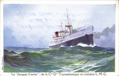 O "Jacques Cartier", da Cie Gie Transatlantique em cruzeiro L.M.C. — Max Cremnitz