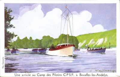 Chegada ao Campo dos Pilotins CPSF — Bouaflés-les-Andelys — L. Haffner