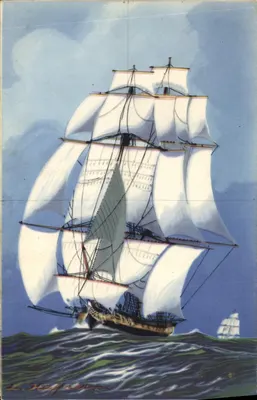 A Caça (1º Império) — brick de guerra — L. Hoffmann