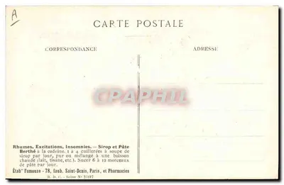 Consoude officinale — Plaat N°2 — Uitgave van de Etablissements Fumouze — Achterkant