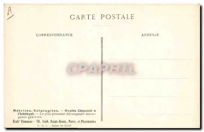 Mélampyre des Prés — Plaat nr. 6 — Uitgave van de Etablissements Fumouze — Achterkant