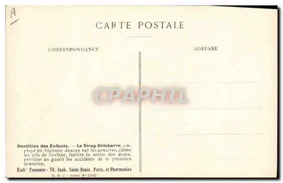 Witte brem — Plaat N°17 — Uitgave door de Etablissements Fumouze — Achterkant