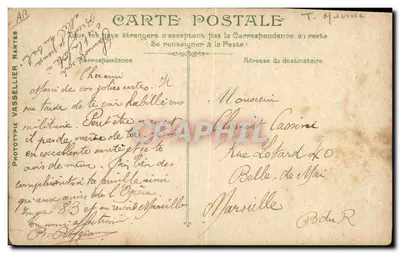Manobra de um canhão de 47 mm — A Vida do Marujo — editor Vasselier, n° 2717 — Verso