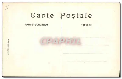 Castelo de Versailles — A Relógio de Caffiéri (Sala da Relógio) — Editor E.D.A. Versailles, n° 473 — Verso
