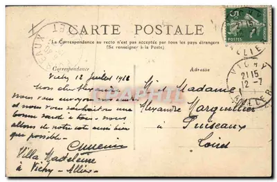 Kobieta i kura — Limousin — Le Régal de deux Amis n°2355 — Rewers