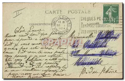 Zimowy krajobraz z śniegiem — rzeka i las — Le Limousin Illustré n°649 — Rewers