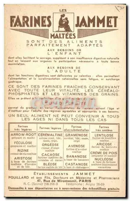 As Velhas Províncias da França — O Limousin — Editado pelas Farinas Jammet — Verso