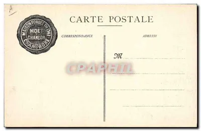 Moët & Chandon — Colocación en Cajas después del Removido — Fot. Em. Chouteau, Imp. L. Lefebvre — Reverso