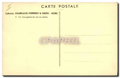 Galeria de vinhos em ponta — Coleção Champagne Pommery & Greno - Reims, n°13 — Verso