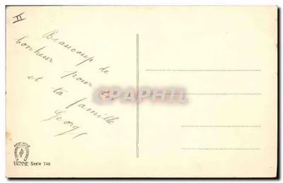 Parabéns — 'Feliz Ano' — Viena, série 740 — Verso