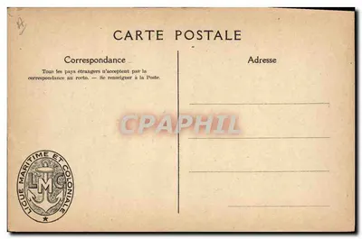 Convés de Grandes Embarcações acompanhado por Torpedeiros — Ligue Maritime et Coloniale Française, 30, Boulevard des Capucines, Paris (6e) — Verso