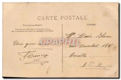 Portret van L'Œillet — uitgever M.P. Aéros, serie-nummer niet zichtbaar — Achterkant