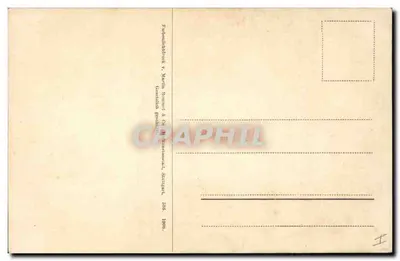 Nasturtiums — flores vermelhas e amarelas com botões — editor Martin Rommel & Cie, Stuttgart — Verso