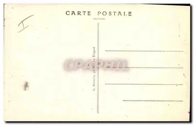 Le Tréport — Efekt fali w burzowe warunki — G. B. — Rewers