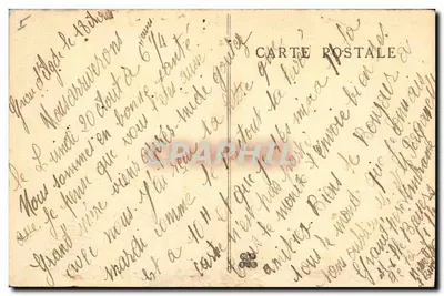 Le Grau d'Agde — Widok na Molo Zachodniego Fary w dni burzy — wydawca nieznany, nr 622 — Rewers