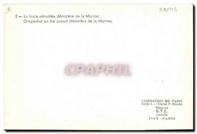 Place de la Concorde — Place de la Concorde — Éditions S.T.L. ISSY - PARIS — Rewers