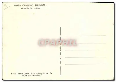 Navio de guerra em plena ação — Foto NYT — N° 8379 — Verso