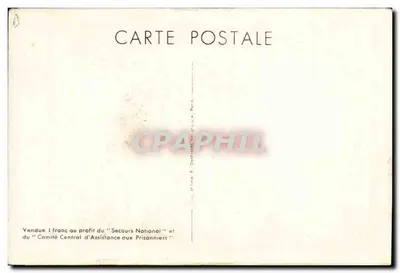 Philippe Pétain — portrait en uniforme avec citation — éditeur E. Deschasse, Paris, n° V.2097 — Verso